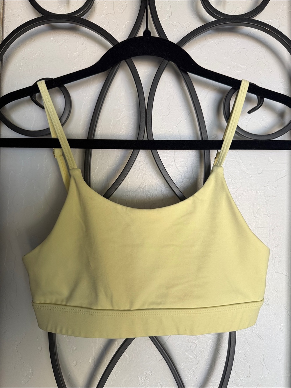 Allfenix | Women's Light Yellow Sports Bra | XS